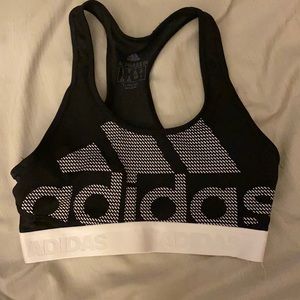 black adidas bra